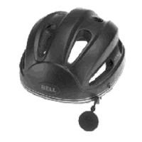 Hard Shell Black Helmet Mirror